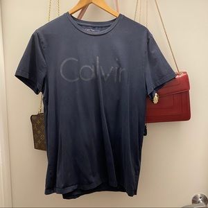 Blue Calvin Klen CK T-shirt